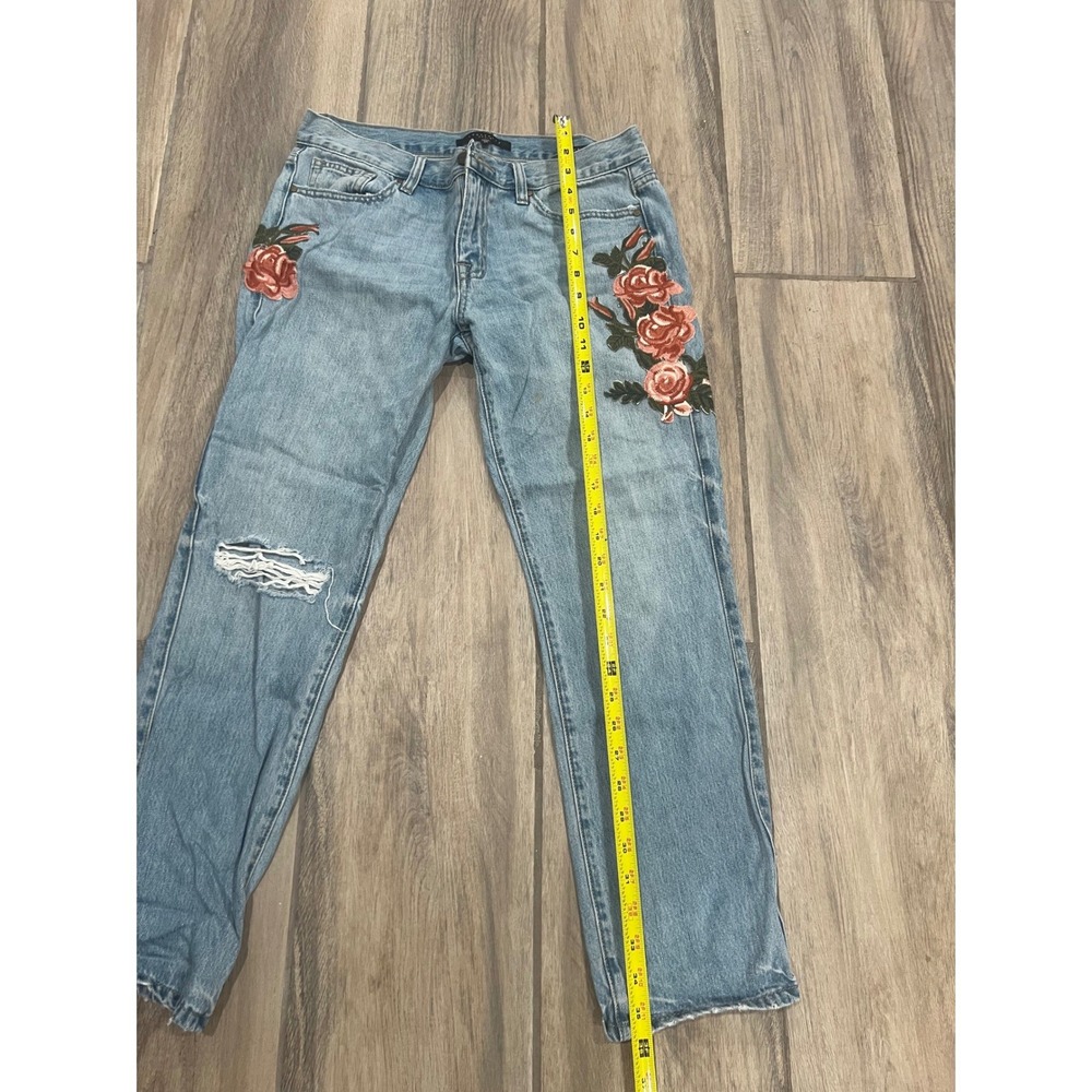 Sanctuary Denim Jeans Womens Slim Boyfriend Floral Boho Embroidered Sz 27 - Picture 5 of 6